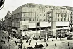 Stavba paláce Koruna, Praha, zima 1911/1912