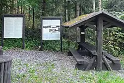 Altán na místě zaniklé vsi