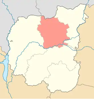 Poloha rajónu v Černihivské oblasti