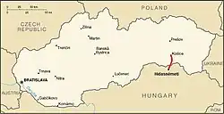 Zákres trati v mapě