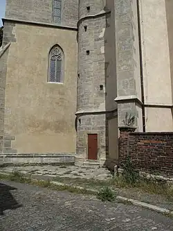 Vnější točité schodiště věže