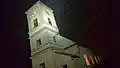 Horní Čermná church at night, November 2016