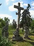 Barokní sousoší Kalvárie u kostela
