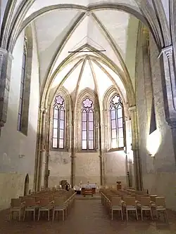 Anežský klášter - klenba presbytáře kostela Krista Spasitele