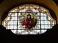 Kostel sv. Jana Křtitele zdobené okno