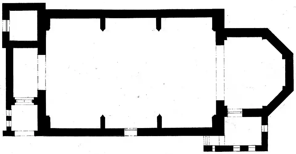 Půdorys nového kostela