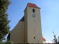 Kostel sv. Jana Křtitele - čelní pohled (Žumberk).JPG