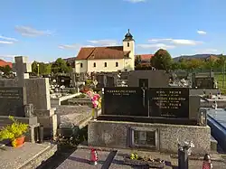 Štítenský kostel od severozápadu