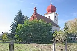 pohled na kostel sv. Matouše (Lipoltice)