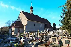 Hřbitov ve Václavicích, místní části obce Provodov-Šonov (stará část hřbitova).