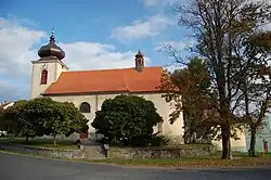 Kostel svatého Vavřince - boční pohled, Horní Štěpánov, okres Prostějov.jpg