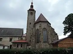 Kostel svatého Petra z Alkantary (Liptovský Mikuláš) - východní průčelí