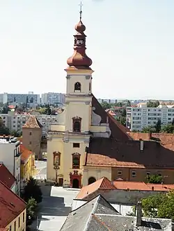 Kostel františkánů v Trnavě.