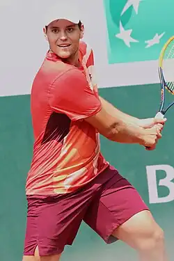 Pavel Kotov v kvalifikaci French Open 2023