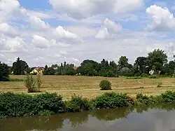 Osada Koukolná a údolní niva řeky Olše