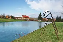 Koupaliště v Bukové, jenž je napájeno Bukovým potokem