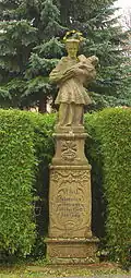 Královec, socha sv. Jana Nepomuckého (Aw58).JPG