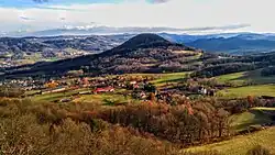 Pohled z vrchu Klobouk.