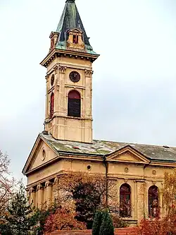 Věž evangelického kostela