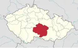 Kraj Vysočina na mapě