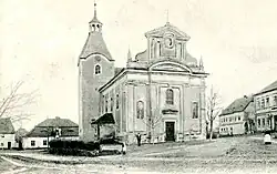 Kostel v roce 1902