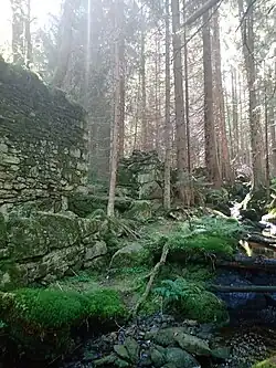 Ruiny Kramlova mlýna v roce 2023