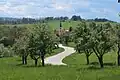 Pohled na obec od kostela sv. Anny