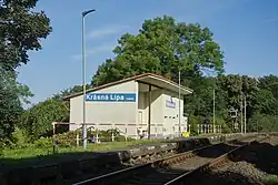 Budova zastávky v roce 2023