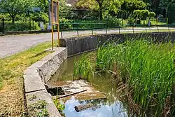 Přepad Krasnického potoka z Krasnického rybníka