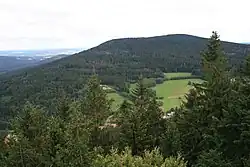 Vysoká při pohledu z Kraví hory