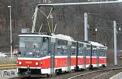 Tramvaj Tatra KT8D5 v Praze