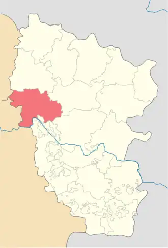 Poloha rajónu v Luhanské oblasti