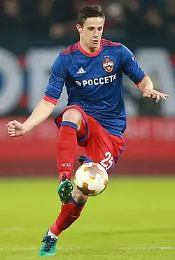 Bistrović v dresu CSKA Moskva (2018)