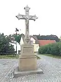 kříž na místě původní kaple