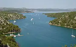 Řeka Krka a Prokljanské jezero