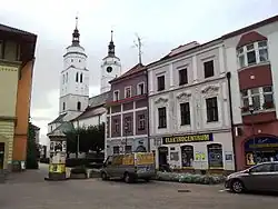 Část Hlavního náměstí a kostel svatého Martina