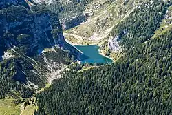 Krnsko jezero z Velike babe