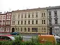 Historizující velkoměstská zástavba v ulici 1. máje