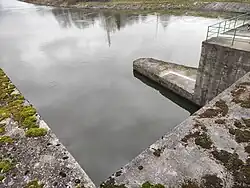 Horní část u elektrárny