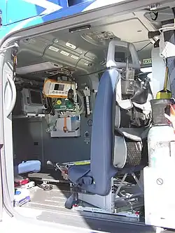 Vnitřní vybavení olomouckého EC 135