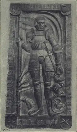 Náhrobek Kryštofa ze Švamberka v kostele františkánského kláštera v Bechyni