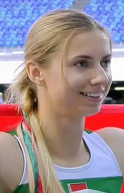 Kryscina Cimanouská (11. července 2019)
