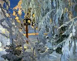 Kříž ve sněhu, 1902