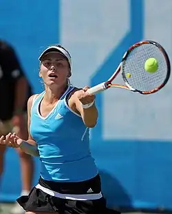 Xenija Pervaková na portorožském turnaji, 2009