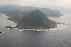 Letecký snímek ostrova Kučino-šima