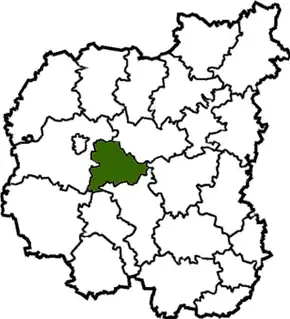 Poloha rajónu v Černihivské oblasti