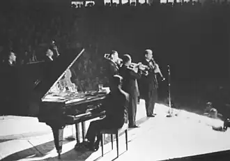 Louis Armstrong a Jack Teagarden, říjen 1949