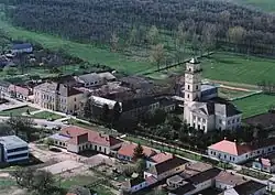 Letecký pohled na Kunmadaras