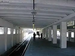 Staré nástupiště stanice