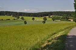 Hřeben Bartošovické vrchoviny u Zaječin